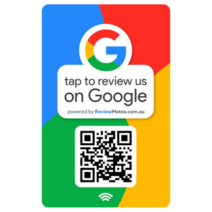 Google Review NFC Card + QR Code