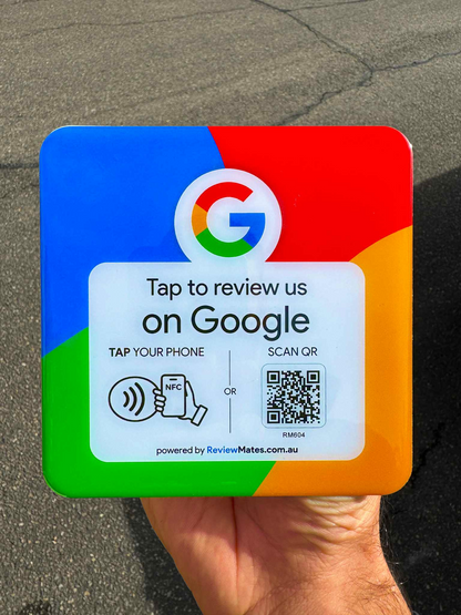 Google Review NFC Plate + QR Code
