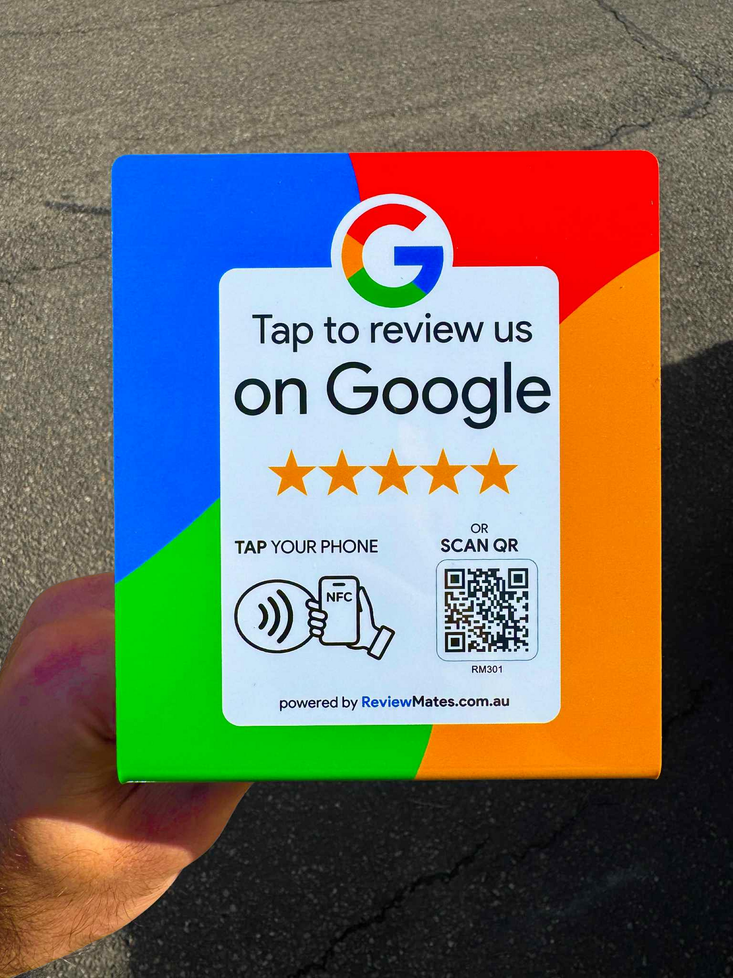 Google Review NFC Stand + QR Code